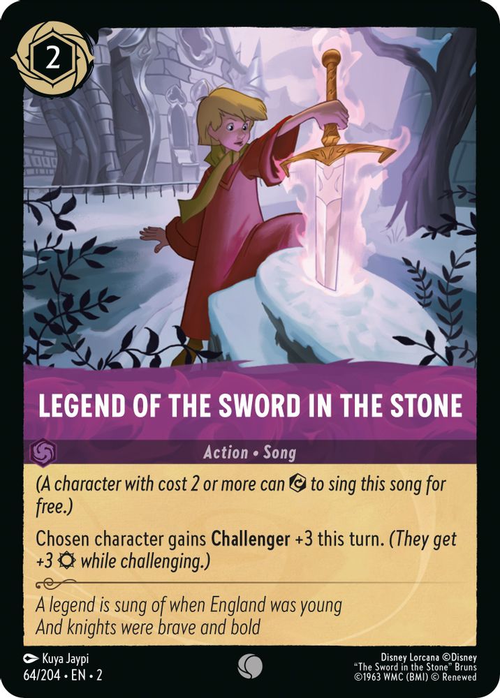 Legend of the Sword in the Stone card