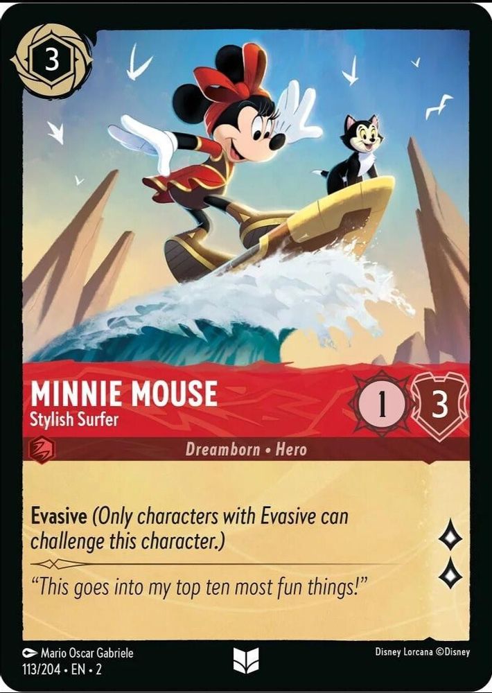 Minnie Mouse - Stylish Surfer card
