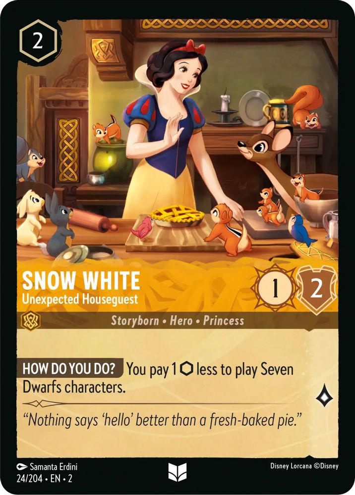 Snow White - Unexpected Houseguest card