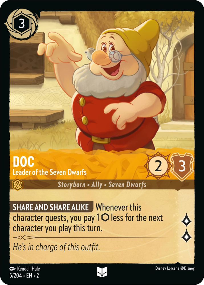 Doc - Leader of the Seven Dwarfs card