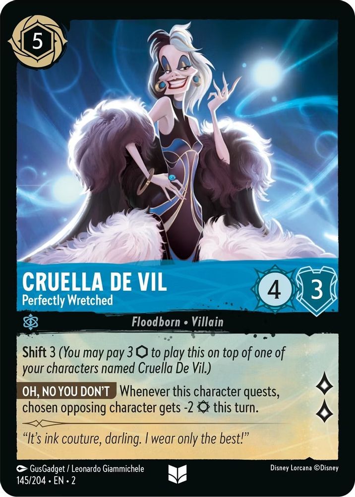 Cruella De Vil - Perfectly Wretched card