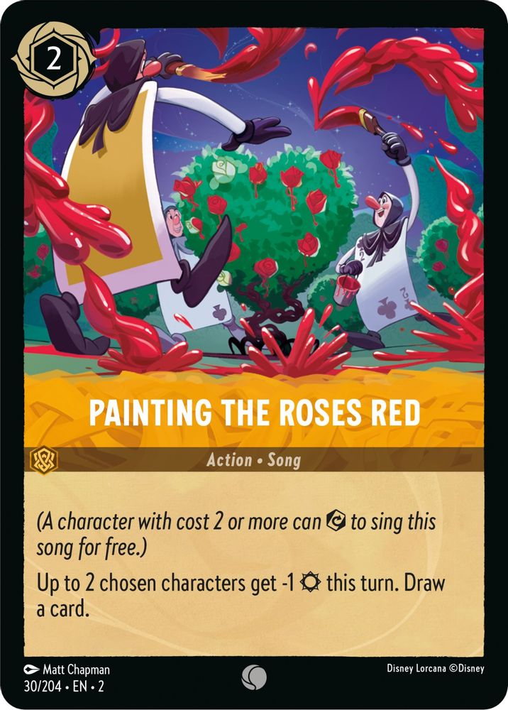 Painting the Roses Red card