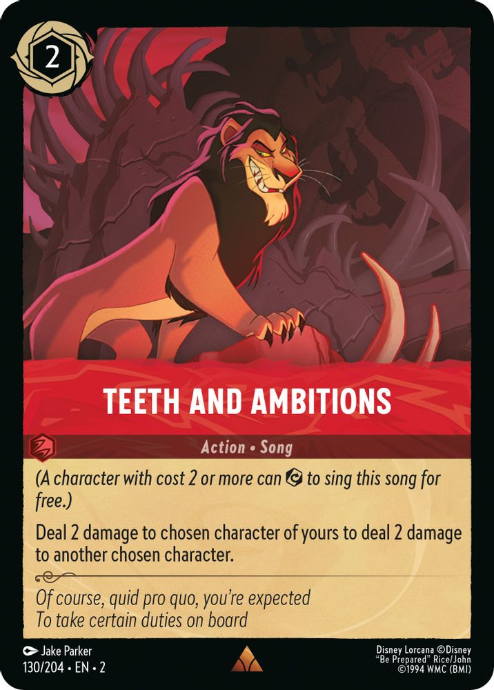Teeth and Ambitions card