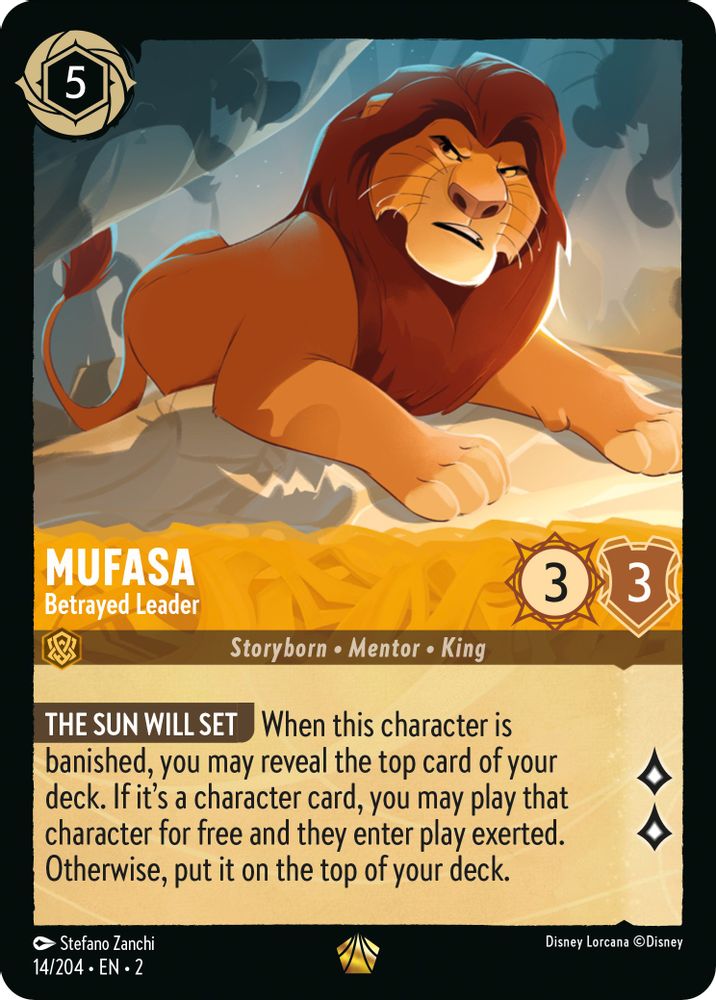 Mufasa - Betrayed Leader card