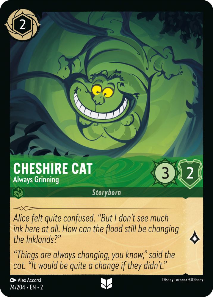 Cheshire Cat - Always Grinning card