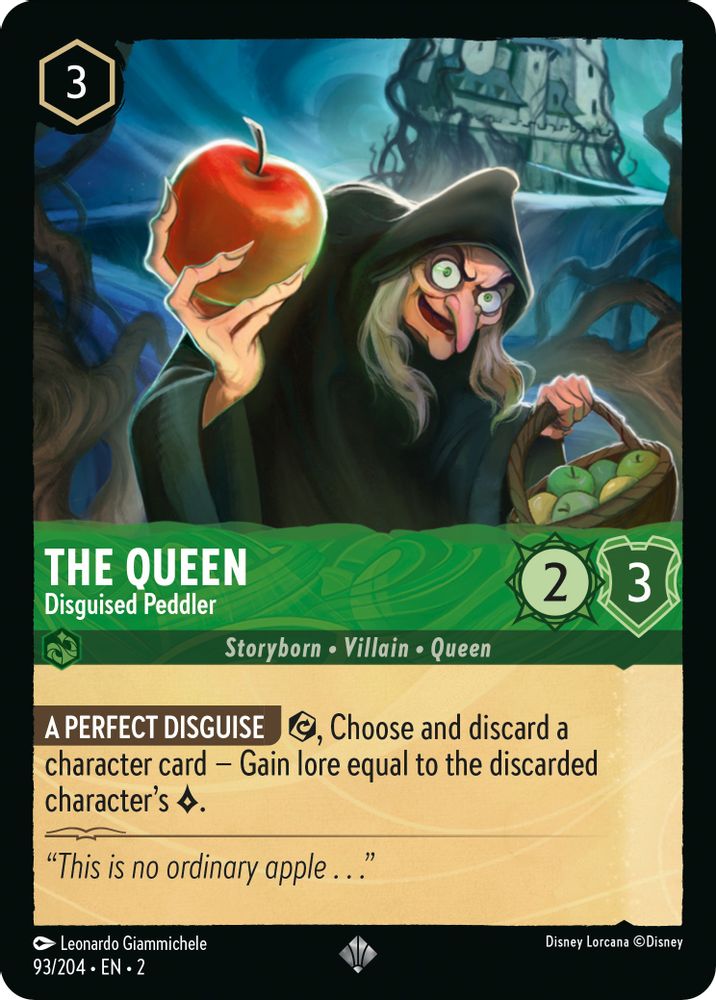 The Queen - Disguised Peddler card
