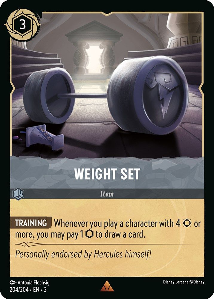 Weight Set card