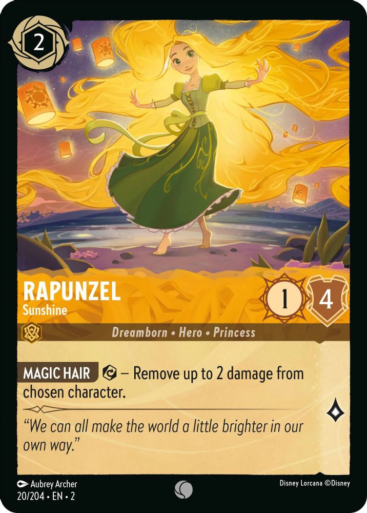 Rapunzel - Sunshine card