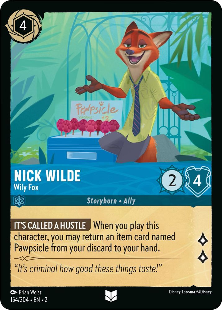 Nick Wilde - Wily Fox card