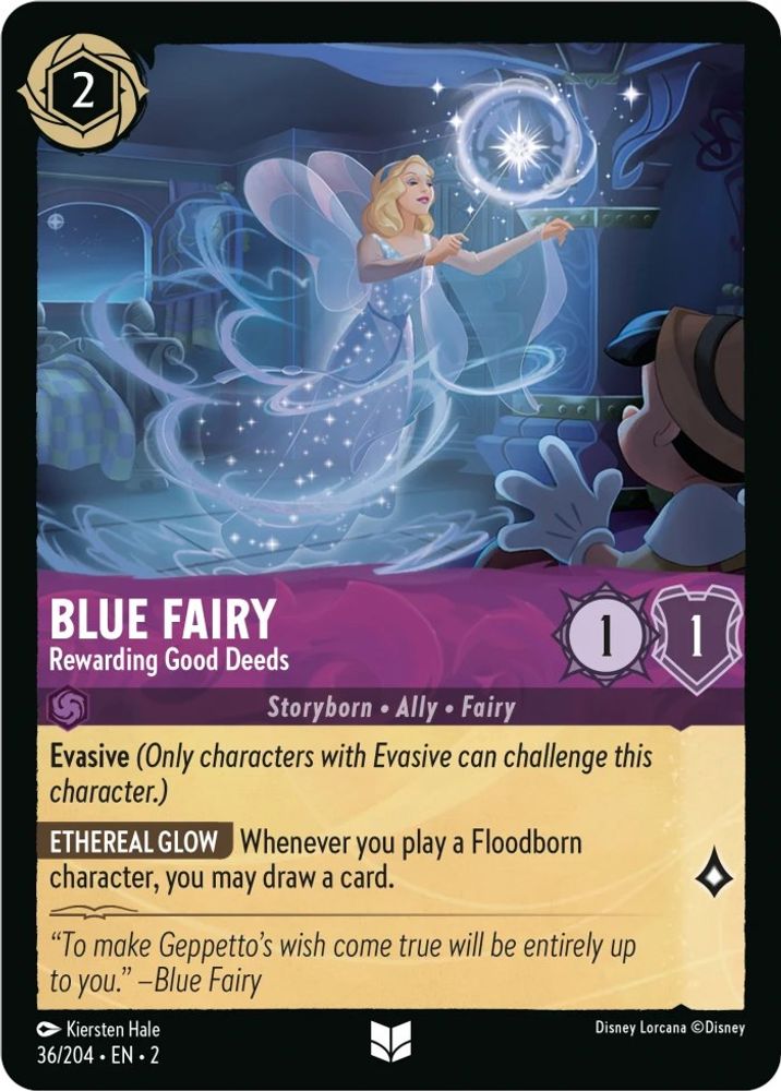 Blue Fairy - Rewarding Good Deeds card