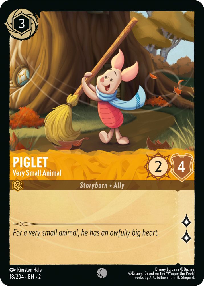 Piglet - Very Small Animal card