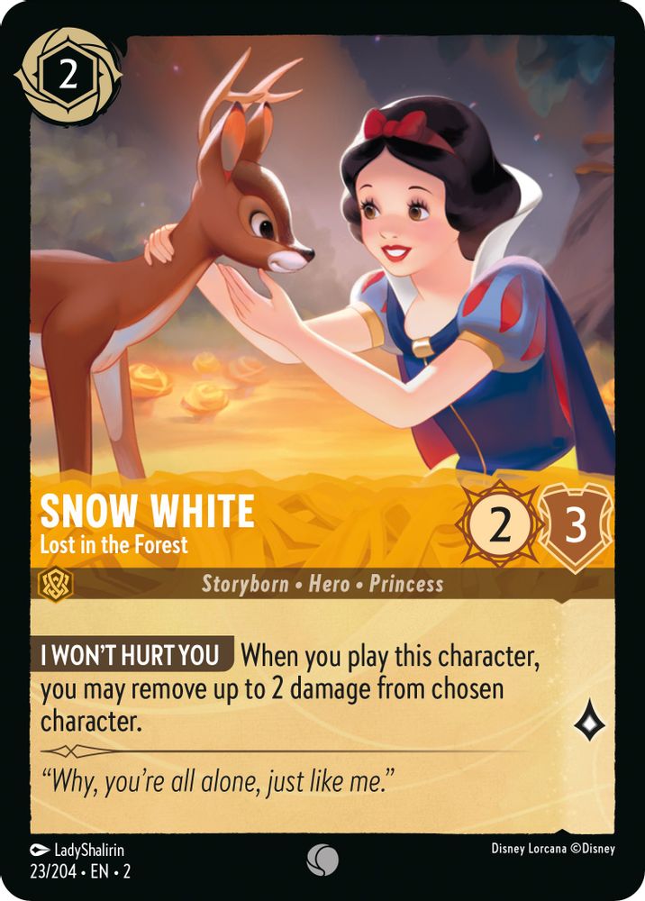 Snow White - Lost in the Forest card