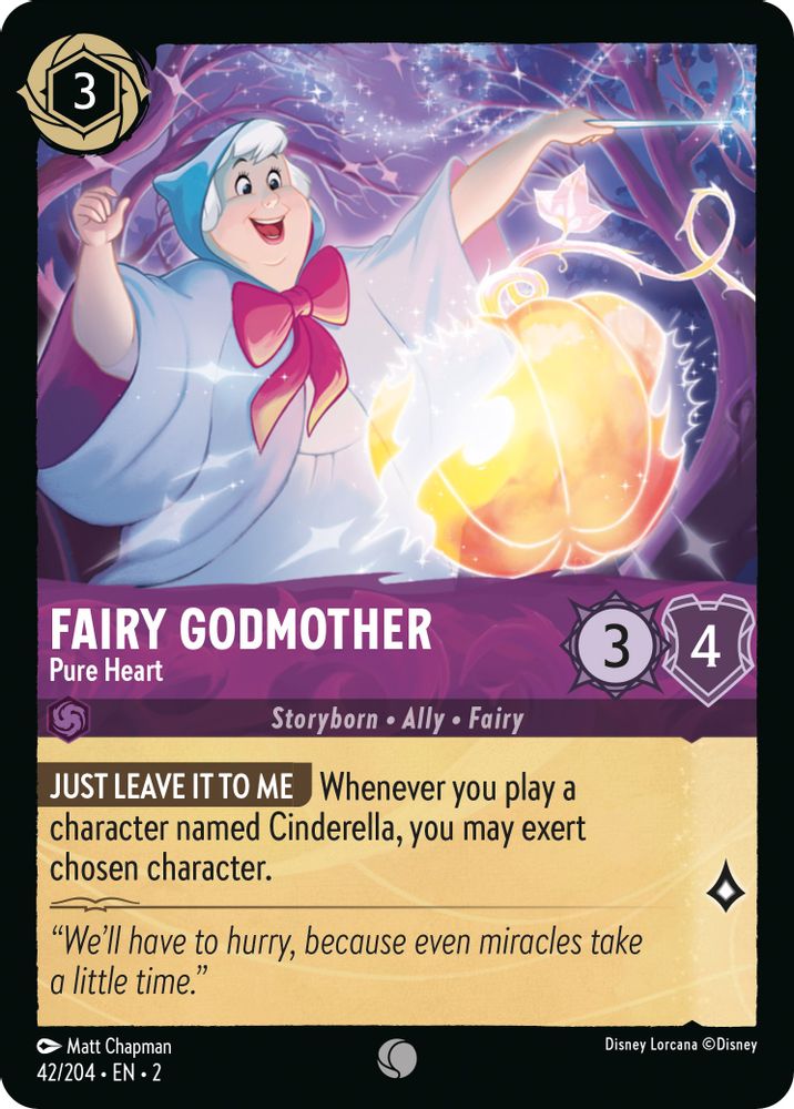 Fairy Godmother - Pure Heart card