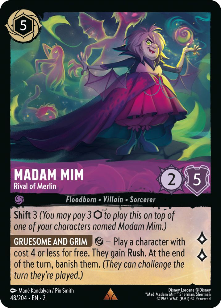 Madam Mim - Rival of Merlin card