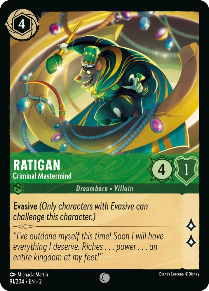 Ratigan - Criminal Mastermind card