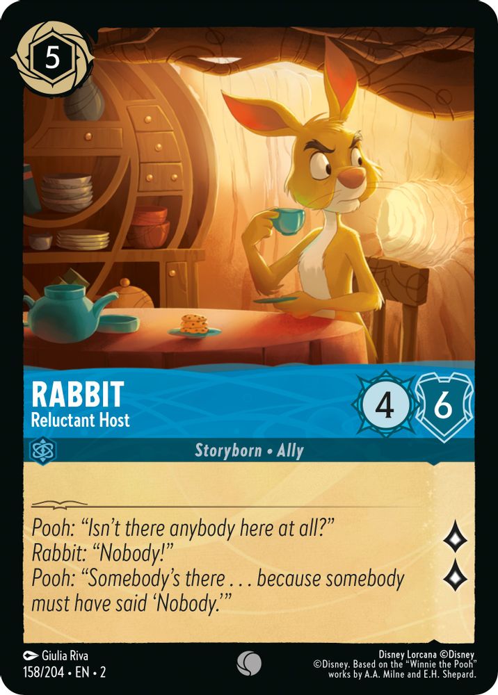 Rabbit - Reluctant Host card