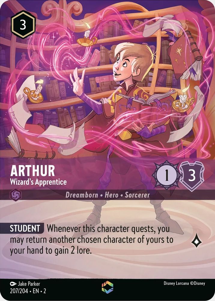Arthur - Wizard's Apprentice (Enchanted) card