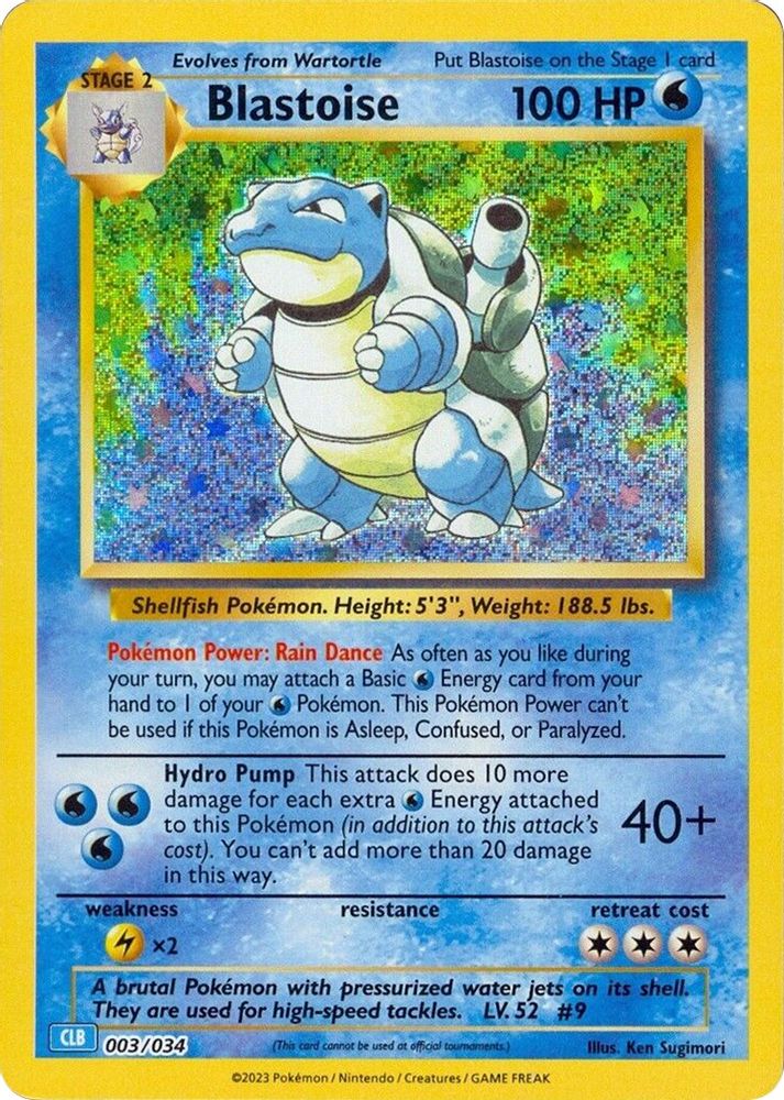 Kortet Blastoise