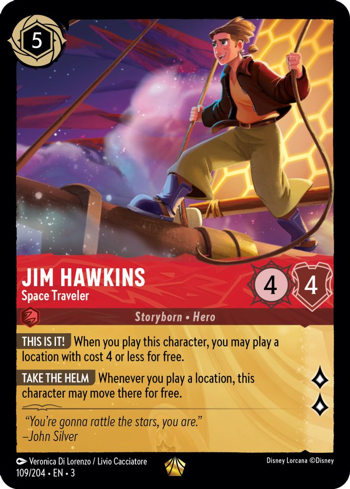 Jim Hawkins - Space Traveler card