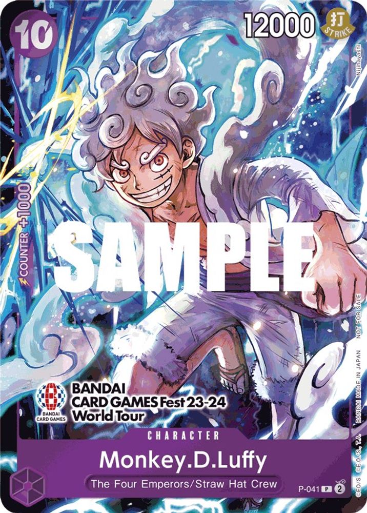 Monkey.D.Luffy (041) (BANDAI CARD GAMES Fest 23-24 World Tour) card