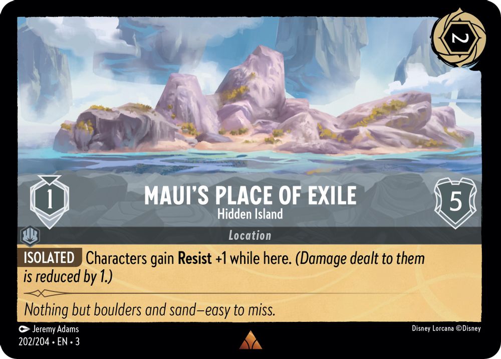 Maui's Place of Exile - Hidden Island card