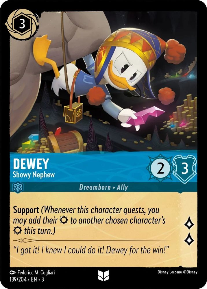 Dewey - Showy Nephew card