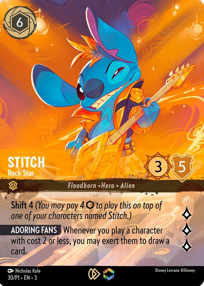 Stitch - Rock Star (Store Championship) card