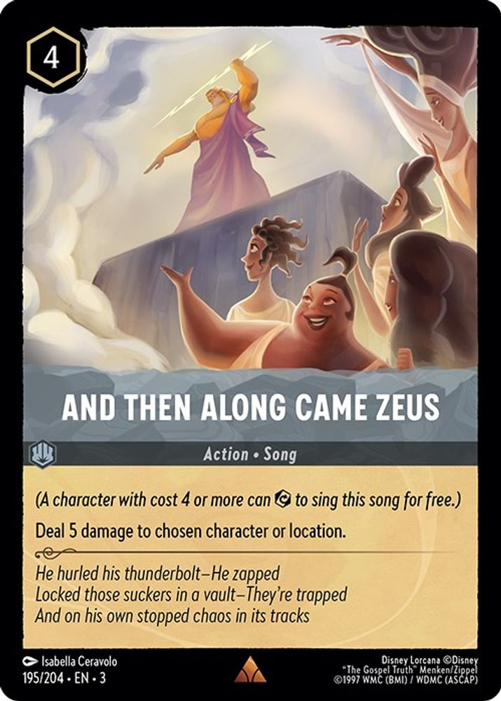 And Then Along Came Zeus card