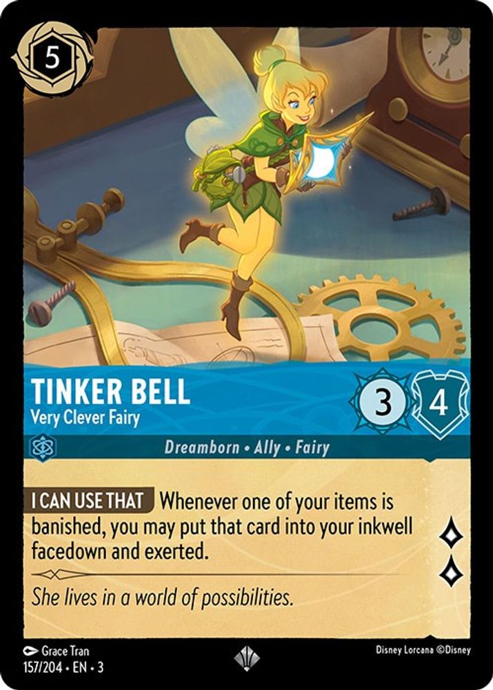Tinker Bell - Very Clever Fairy card