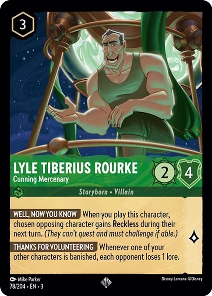 Lyle Tiberius Rourke - Cunning Mercenary card