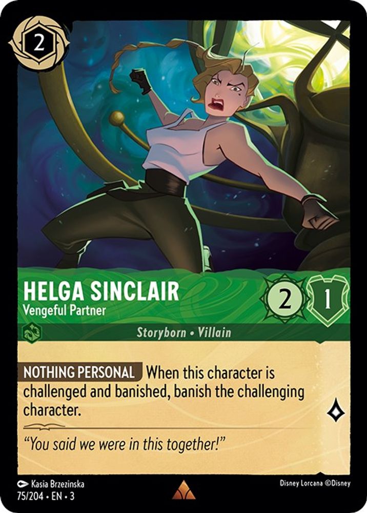 Helga Sinclair - Vengeful Partner card