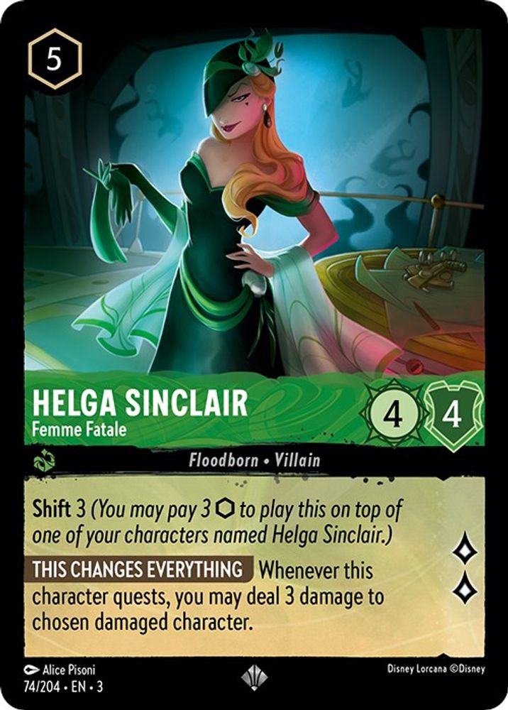 Helga Sinclair - Femme Fatale card