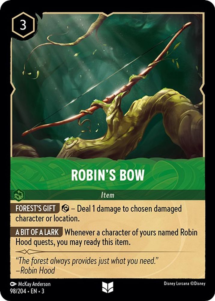 Robin's Bow card