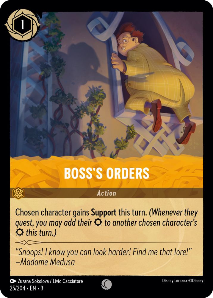 Boss's Orders card