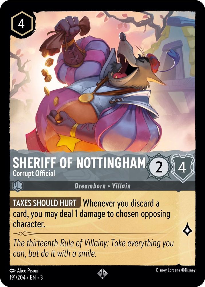 Sheriff of Nottingham - Corrupt Official card