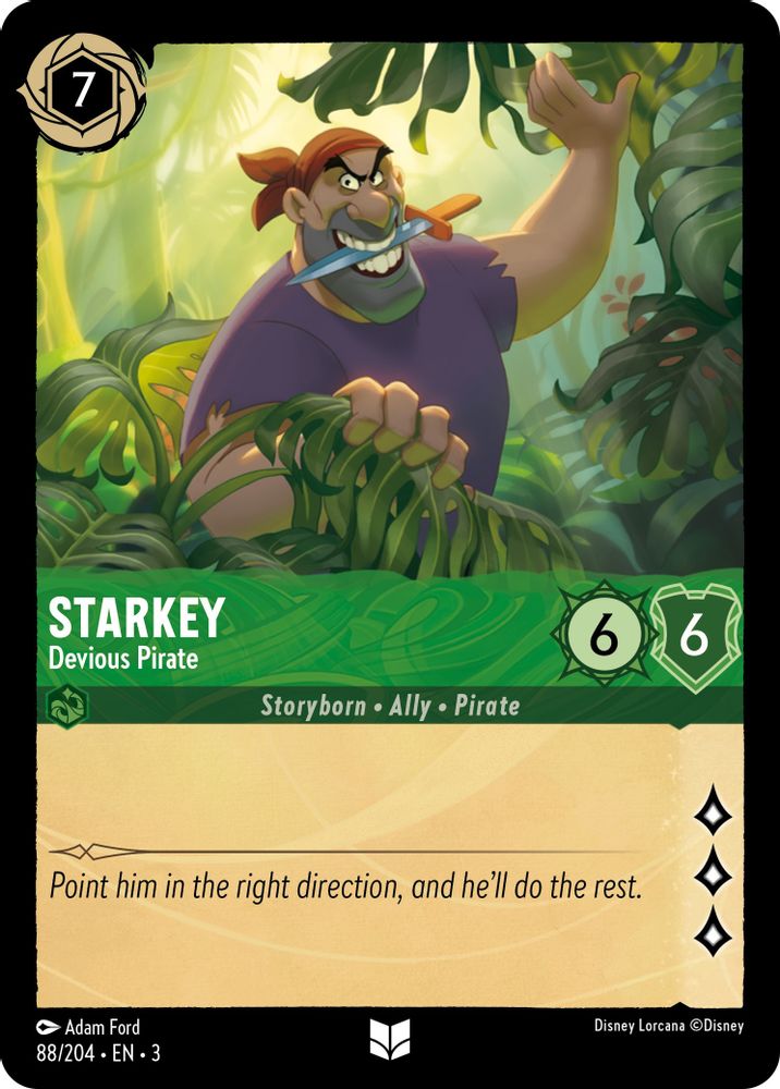 Starkey - Devious Pirate card