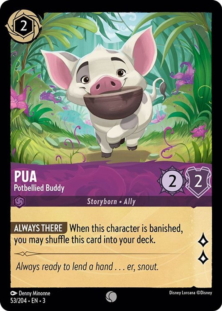 Pua - Potbellied Buddy card