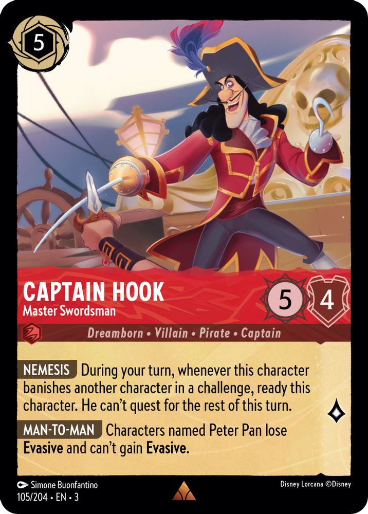 Captain Hook - Master Swordsman card