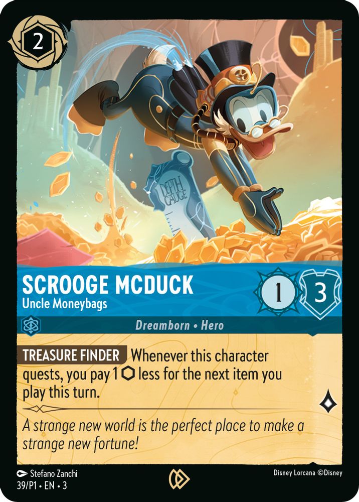 Scrooge McDuck - Uncle Moneybags card