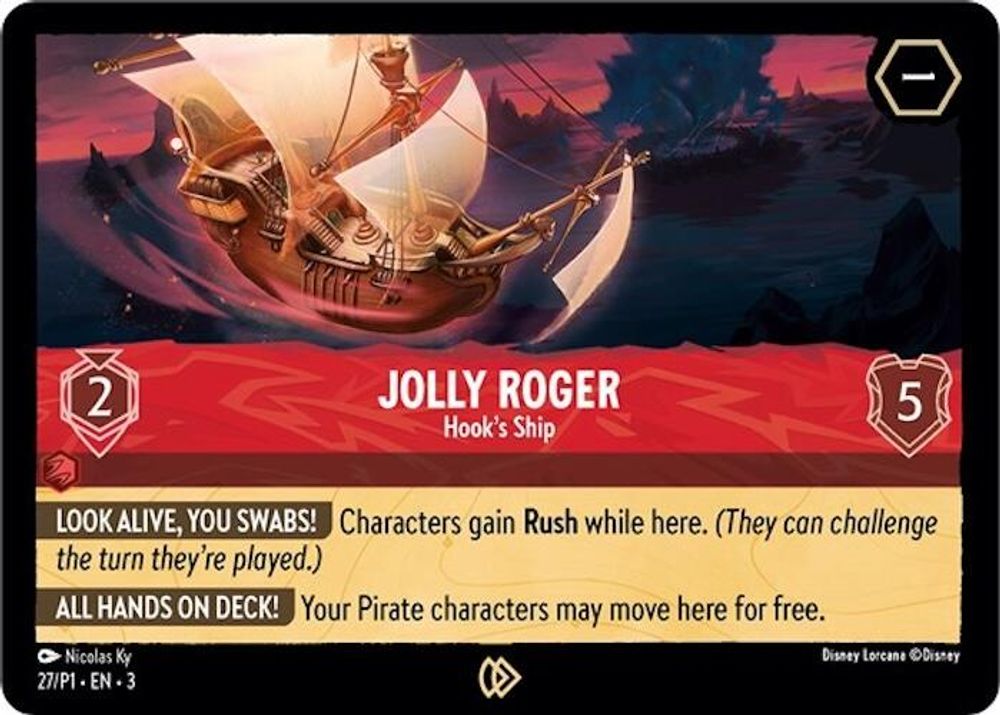 Jolly Roger - Hook's Ship card