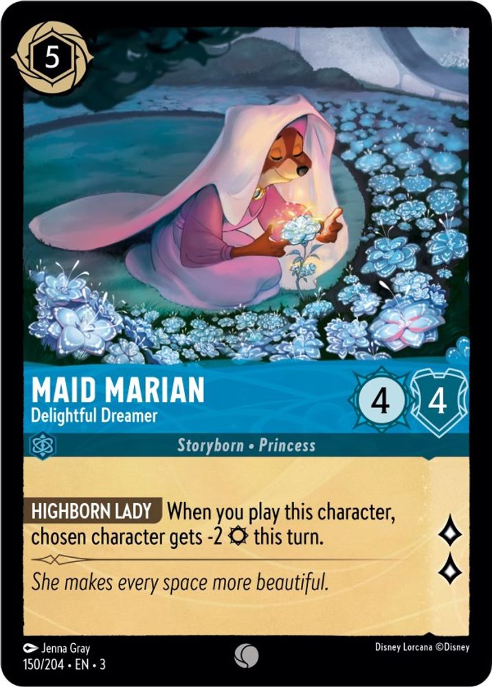 Maid Marian - Delightful Dreamer card