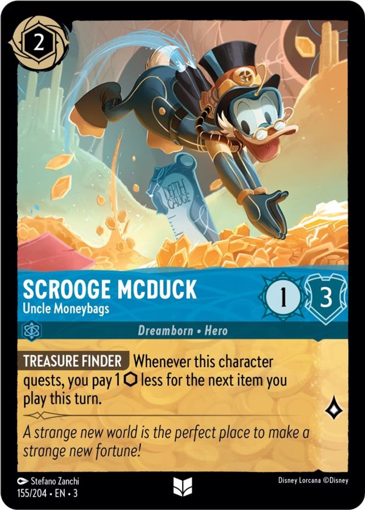 Scrooge McDuck - Uncle Moneybags card
