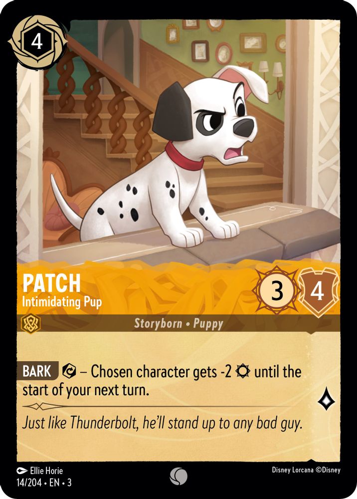 Patch - Intimidating Pup card