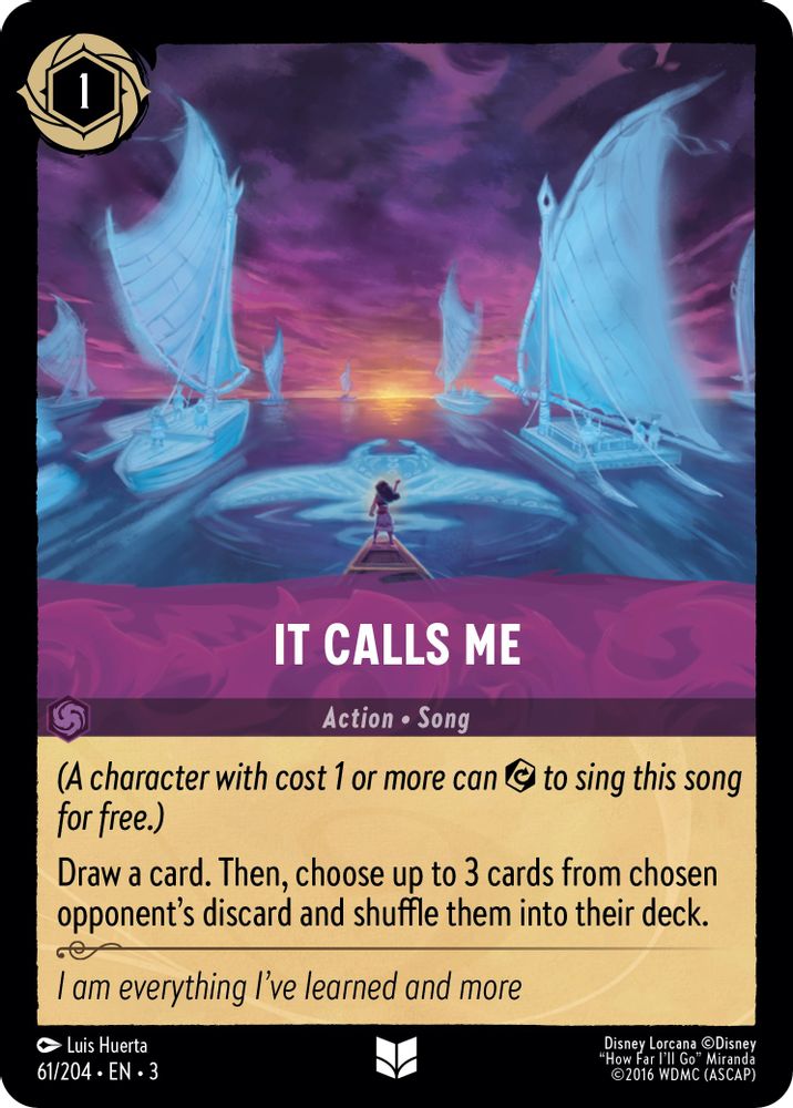It Calls Me card
