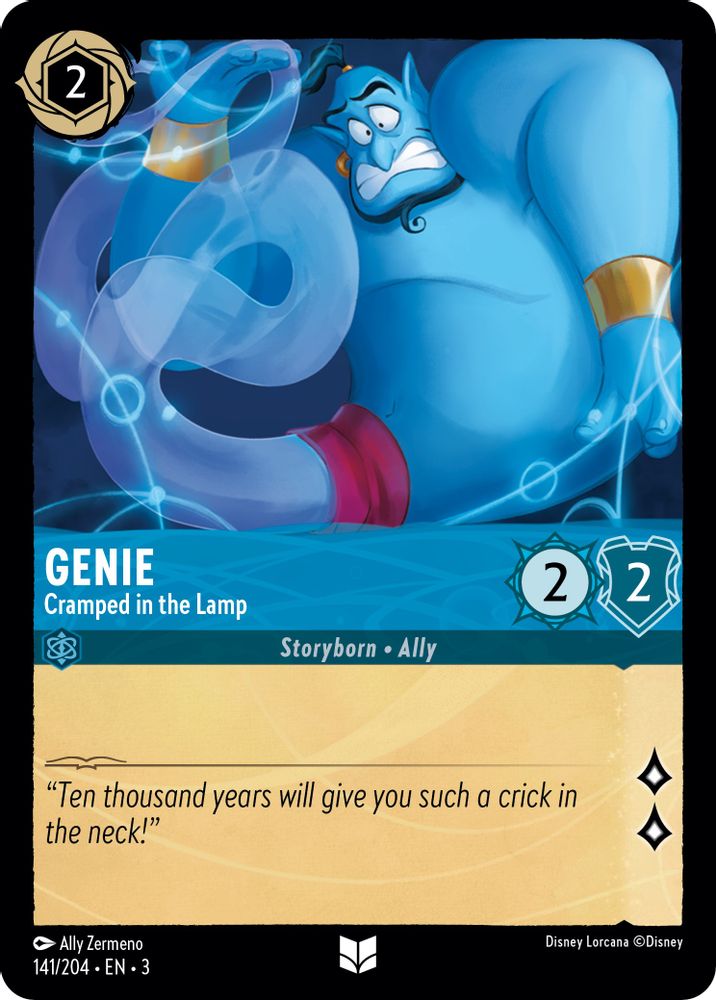Genie - Cramped in the Lamp card