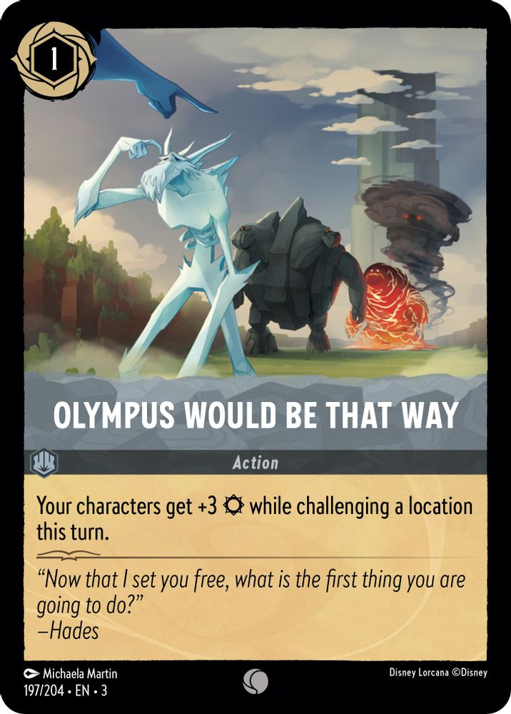 Olympus Would Be That Way card
