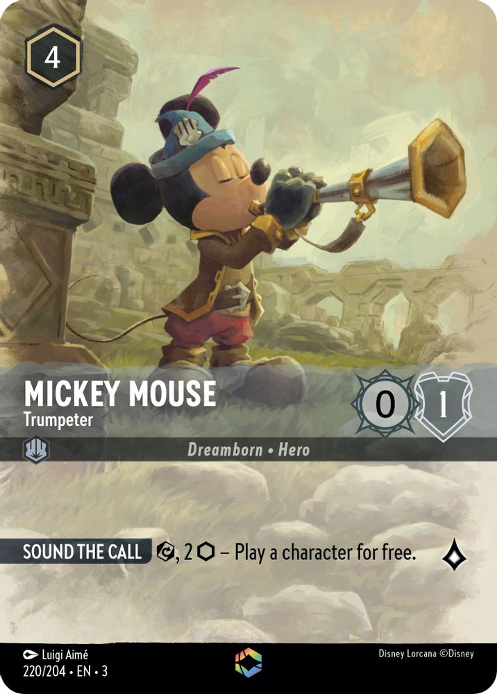 Mickey Mouse - Trumpeter (Enchanted) card