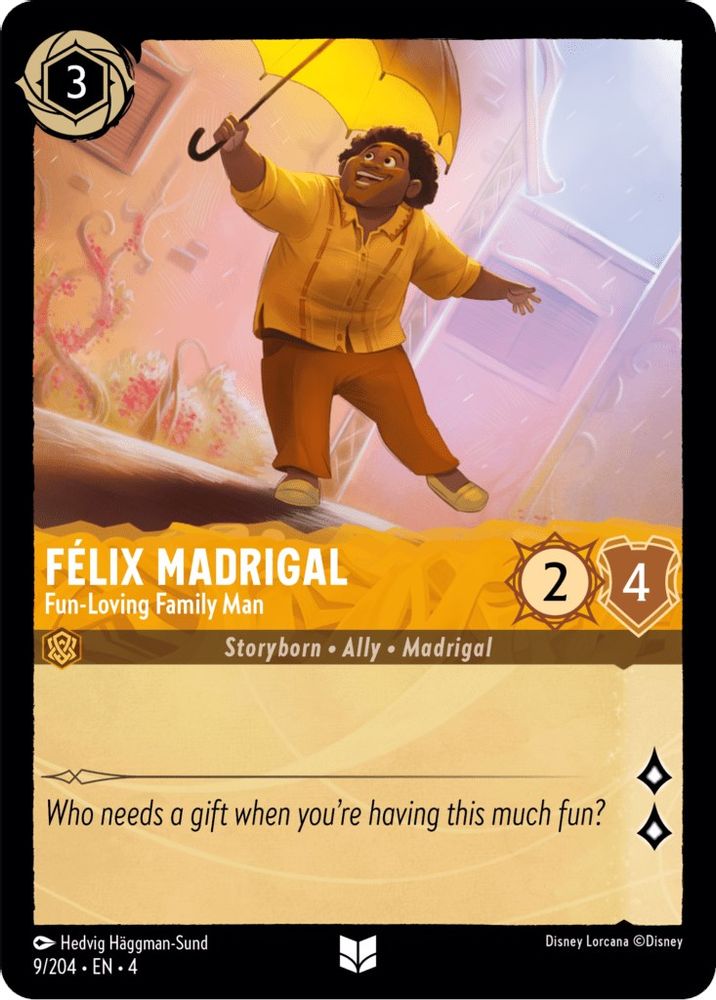 Felix Madrigal - Fun-Loving Family Man card