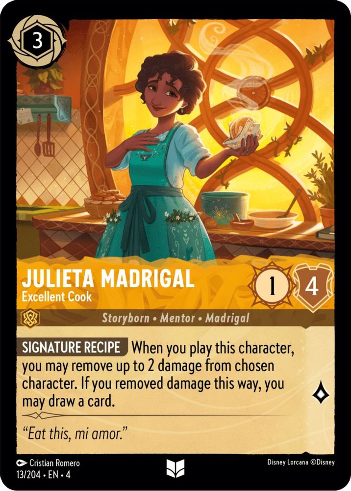 Julieta Madrigal - Excellent Cook card