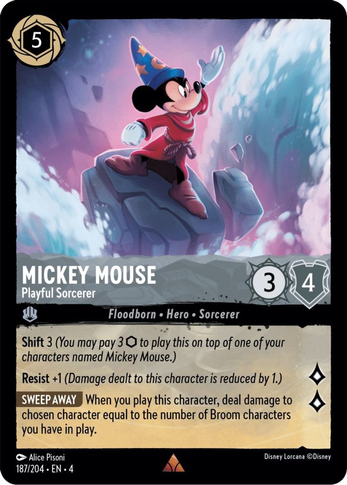 Mickey Mouse - Playful Sorcerer card